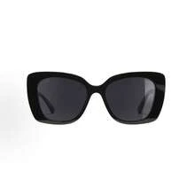 CHANEL Square-Framed Oval Sunglasses, Unisex Style, Couple Style, Black/Grey Two-Tone. - 查看 2