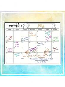 1pc Magnetic Fridge Calendar Planner - Strong Magnetic Back, Smooth Surface For Easy Writing, Two Size Options, Practical Event Reminder Board, Durable Whiteboard - Suitable For Kitchen Organization, Meal Planning, Family Schedule, Daily Reminders And Notes On Fridge, Kitchen Tools; Refrigerator; Kitchen & Dining; Home Decor; Holiday Gift - A - View 10