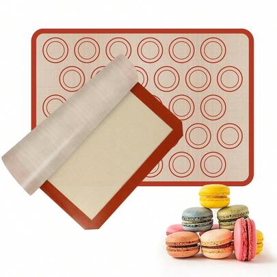 2pcs Silicone Baking Mat Set - Reusable Baking Liners, Non-Stick & Easy To Clean, Suitable For Oven, Kneading Dough, Multi-Purpose Baking Mats For Pastries, Meats And More - Home, Commercial And Professional Baking