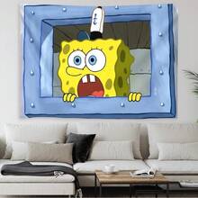 1pc Cute Cartoon Wall Hanging Tapestry, Bohemian Style Wall Decor Tapestry, Home Decoration, Bedroom Wall Hanging - Multicolor - View 38