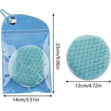 1PC Portable Sand Remover For Feet - Instant Dry Sand Scrub Pad , Beach Foot Cleaner Tool, Ideal Travel Gift For Vacation Cruise - Blue - View 3