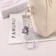 4 Pieces Of Alloy Cartoon Teddy Bear Mobile Phone Lanyard Bead With High-End Feel, Hand-Held Phone Chain, Keychain, Hanging Chain, Bag Pendant - Multicolor - View 8