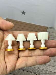 Miniature Glow-In-The-Dark Table Lamp Model (No Power Supply, Absorbs Light Or Natural Light And Glows In The Dark) Suitable For Decorating Sand Table Models, Model Houses And Home Ornaments - Miniature Luminous Desk Lamp - View 6