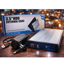 Caja Externa para Disco Duro de 3.5 Pulgadas USB 2.0 - Tipo de Enchufe A Japonés (100V) - Ver 1