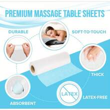 1 Roll Of 50pcs Disposable Bed Sheets, Spa Bed Covers, Massage Table Paper Rolls, Suitable For Massage, Spa, Tattoo And Examination Beds - Multicolor - View 9
