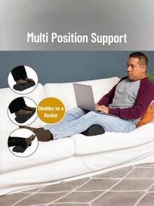 Multifunctional Crescent Leg Pillow, Memory Foam Lumbar Support Cushion Adjustable For Leg, Knee And Back, Suitable For Supine And Side Lying, Promotes Blood Circulation, Relieves Fatigue From Prolonged Standing Or Sitting, Ideal For Sofa Reading, Bed Relaxation, Office Break, Travel, Suitable For Office Workers, Travel Enthusiasts, Home Dwellers, Perfect Gift For Christmas, Valentine's Day, Birthday - Multicolor - View 6