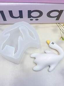 1个鸭子形状硅胶模具汽车挂件 - 白色 - 查看 5