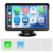 Đầu phát âm thanh xe hơi không dây CarPlay Android Auto màn hình cảm ứng IPS 7 inch, đa năng, di động - Không có camera lùi - Xem 14