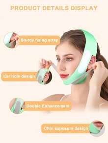 Máscara facial con vendaje, herramienta de vendaje para esculpir el rostro, vendaje facial transpirable para dar forma - Multicolor - Ver 5