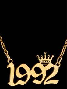 1 Customized Minimalist Fashion Retro Hip-Hop Digital Women's Pendant Necklace - Style 5 - View 2