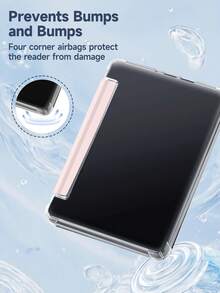 Pink TPU Solid Color Material Basic Pad Cases Protective Case For 6-Inch Kindle 11th Gen (2024 & 2022 Release) Ultra-Thin Transparent TPU Back Cover With Auto Wake/Sleep Function, Suitable For Kindle Paperwhite 12th Gen (2024 Release), Customizable Suitable For Daily Use And Holiday Gifts Birthday Spring Easter Gift - Pink - View 5