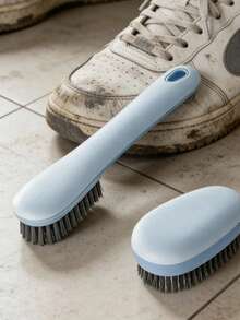 2pcs Shoe Brush Set, Soft Bristle Shoe Cleaning Brush For Home Use, Shoe And Clothing Scrub Brush - Blue Shoe Brush and Clothes Brush - View 3