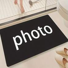 1pc Personalized Custom Picture, Indoor Entrance Carpet, Customized With Your Photo, Bedroom Bedside Mat, Kitchen Mat, Hallway Carpet, Soft Thickened Bathroom Carpet, Small Area Rug, Cushioned Non-Slip, Washable, Suitable For Hallway Entrance, Living Room, Kitchen, Laundry Room, Bathroom, Custom Rug. Living Room Rug, Personalized Gifts, Decor Rug, Pet Friendly Rug, Suitable For  Home And Office Decoration, Fashionable Home Decoration/Room Decoration, Bedroom Carpet, Entryways, Kitchen,  Laundry Rooms, Bedroom Decor, And Outdoor Use. All-Season, Machine Washable, Soft, Non-Slip, Perfect For Home Decor. Fashionable, Colorful, Minimalist, Adorable, Ideal For Christmas, Halloween,Thanksgiving Day, Easter Day, Mother's Day, Father's Day Or Valentine's Day Gifts, Back To School Season - 彩色 - 查看 3