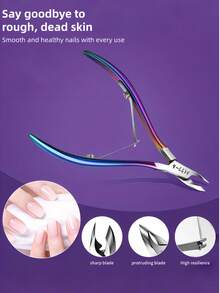 1pc Stainless Steel Callus Remover, High Quality Durable Callus Trimmer, Suitable For Home/Spa/Salon Pedicure, Nail And Toe Nail Care Tool - Multicolor - View 5