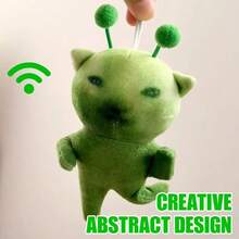 1pc Fantasy Alien Cat Cartoon Keychain, Movable Joint Keychain, Cute And Quirky Healing Creative Ornament Bag Accessory - 彩色 - 查看 5