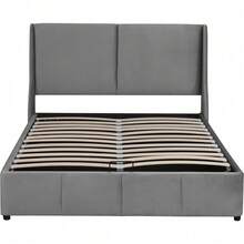 Bed Bases & Foundations - Gray + Velvet + 140cm*190cm - View 11