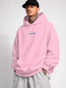 Unisex Oversized Street Style Taurus Zodiac Sweatshirt Ref4720 - Pink - View 2