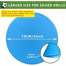 Poly Spot Markers 9 Inch Non - Slip Rubber Agility Markers Flat Field Cones Floor, Soccer, Basketball Training Markers, School Activities, Exercise Drills, Social Distancing - 4 Inch 12Pcs(Blue) - View 4