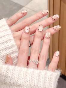 10 móng tay giả thủ công, móng dán, kiểu Maoyan, quà tặng ngày Valentine, móng tay mùa xuân và mùa hè, móng tròn, móng mùa xuân, móng dán, móng dán ngắn, móng giả, móng ngắn, móng dán acrylic, móng dán thủ công, có thể tháo rời và tái sử dụng. - Nhiều màu - Xem 7