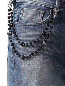 High Quality Colorful Diamond Ball Chain, Rose Bead Waist Chain, Body Chain, Handmade Jewelry, Suitable For Men And Women - Multicolor - View 4