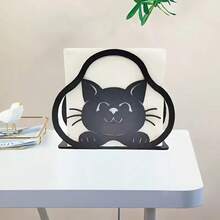 Creative Cartoon Pattern Paper Towel Holder, Acrylic Napkin Clip For Dining Table, Restaurant, Cafe, Hotel - Multicolor - View 2