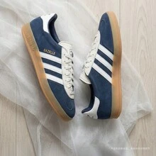 Adidas Originals GAZELLE 男女通用室内休闲运动鞋，低帮 IH9650 - 霧霾藍 - 查看 1