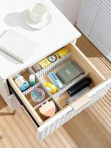 1/5/10pcs Adjustable Drawer Dividers - Expandable Storage Containers, Cut-To-Fit Plastic For Kitchen Office Organization, DIY Multi-Purpose Drawer Organizer, Space-Saving For Socks Underwear Utensils, Versatile Home Storage Solution - Multicolor - View 5