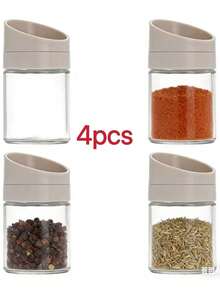 6/4/2pcs Multi-Function Seasoning Jars, Kitchen Spice Containers - Multicolor - View 14