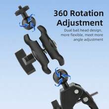 Motorcycle Bike Selfie Stick Handlebar Mount Camera Bracket For - A - View 2