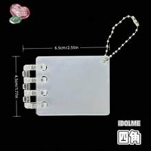 1 cuốn sổ tay Gooka mini dễ thương, sách dán hình dễ thương, hình bướm, hình trái tim, hình vuông, sổ tay Gooka IDOLME, giấy Gooka rời trong suốt, sổ tay Gooka rời bằng acrylic, sách dán DIY, được phủ một lớp màng, hãy xé bỏ hai mặt của lớp màng trước khi sử dụng, thích hợp làm sách dán, hộp đựng hình dán, móc khóa. - Trong sáng - Xem 12