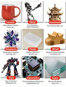 2支20克超强力假指甲胶水，柔软速干，适合美甲初学者使用 - 無色 - 查看 6