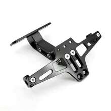 High Quality Aluminum Alloy Easily Installed Motorcycle Multi-Function License Plate Frame - A - View 7
