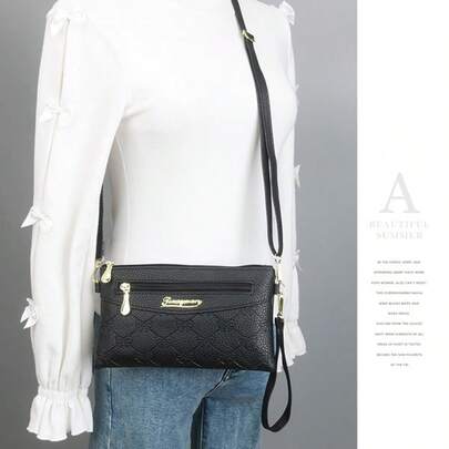 Vintage Minimalist Handbag, Decorated With Beads And Metal Chain Strap, Fashionable Personalized Shoulder Bag, Exquisite Elegant Envelope Bag, Suitable For Daily Photography, Shopping And Dining.