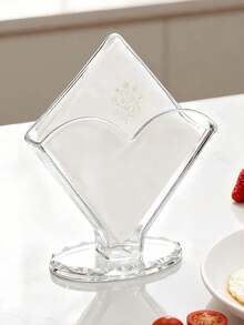 Portanachos de acrílico transparente, soporte para servilletas de papel con forma de corazón, dispensador de toallas de papel ahorra espacio, dispensador de servilletas higiénico y duradero para mesa de cocina, restaurante, fiesta, interior y exterior, organizador de mesa, soporte para filtros de café, decoración del hogar y la cocina - transparente - Ver 7