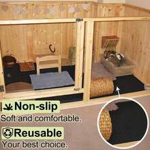 1pc EVA Non-Slip Waterproof Easy-To-Clean Hamster Guinea Pig Rabbit Cage Pad, Tear-Resistant And Reusable Lizard Terrarium Mat, Suitable For Small Pets And Reptiles - View 6