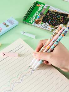 3/6pcs Easter Theme Erasable Ballpoint Pen Set, Rabbit Design Stationery Set, Suitable For School, Office, Back To School Season And Easter Gifts - Erasable Pen - View 8
