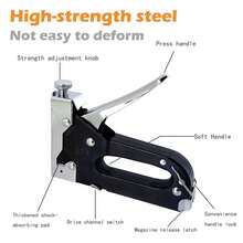 1 pieza Grapadora manual de uso pesado, excelente para reparaciones de carpintería del hogar, proyectos DIY y manualidades (sin grapas) - Pistola de clavos manual (clavos no incluidos) - Ver 13
