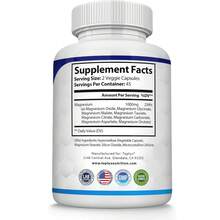 Magnesium Complex Supplement 8 Elemental 1000mg - Magnesium Glycinate, Citrate, Malate, Taurate, Chelated For Easy Absorption For Bones, Muscle, Recovery, Energy, Vegan Non-GMO 90 Capsules Vitamins Supplements Chlorophyll Creatina Monohidratada Vitamins Probiotics For Women Protein Powder Quick Ship Items  Creatina Colageno - 60 Đếm - Xem 2