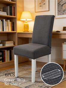 1pc Waterproof Restaurant Chair Cover, Elastic Dining Chair Slipcover, Removable & Washable Soft Dust-Proof Chair Cover, Suitable For Kitchen, Hotel Dining Table, Banquet Chair - Multicolor - View 7