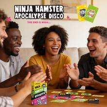 Disco Hamsters Card Game: Fast-Paced Action Game Night Fun, Collect Points In Chaotic Card Frenzy, Whirlwind Of Fun Challenges With Strategy & Stealth, Strategic Stealth & Dynamic Tabletop Challenges For Victory - Multicolor - View 5