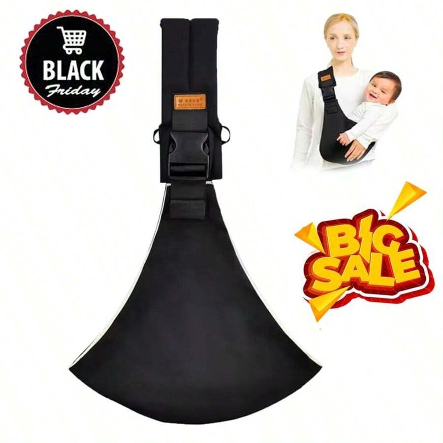 2026 Baby Sling Carrier,Toddler Carrier, 2025 New Baby Sling,Portable And Lightweight Sling,Non-Slip Hip Seat Carrying 10-30lbs - 黑色 - 查看 1