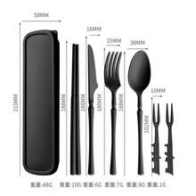 3-In-1 Cutlery Set, Camping Utensils Set With Storage Box, Reusable Spoon, Knife And Fork, Portable Travel Flatware, Plastic Case, Suitable For Travel, Picnic, Camping Or Daily Use, Great For Students, Travel And Kitchen, Essential For Back To School - Multicolor - View 10