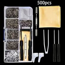 Eyeglasses Repair Kit - Eyeglasses Repair Tool Box, Watch Repair Tool Box - Eyeglasses Screws Set, Includes Precision Screws, Screwdrivers, Frame Repair Nose Pads, Durable Eyeglasses Repair Tools - Multicolor - View 11