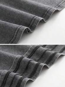 Dorohedoro Character Grid Collage Graphic Crew Neck T-Shirt - 灰色 - 查看 4