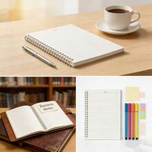 Ultra far A5透明封面螺旋装订笔记本，硬面，60页，横格内页，（15x21厘米） - A5線圈本 60頁橫線 一本裝 - 查看 4