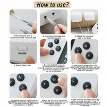 4 Outputs Pulse Electrostimulator 15 Massage Modes 30 Levels Intensity Electric EMS Acupuncture Body Massage Digital Physiotherapy Machine Rechargeable TENS Unit Muscle Stimulation - Multicolor - View 11