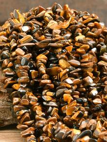 天然紫水晶和粉晶珠子 - DIY珠宝配件，波西米亚风不规则形状抛光碎石，适用于手工制作项链、手链、耳环、发夹和手机挂饰。每串80厘米/31.5英寸。 - 彩色 - 查看 9