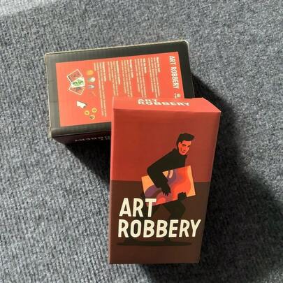 一款双语（英文和中文）艺术盗窃卡牌游戏，2-5人策略游戏，趣味盗窃主题派对游戏，适合成人