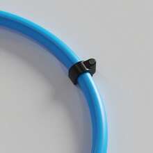 100pcs Steel Nail Cable Clips, Round Cable Management Clips 10mm - For Electrical, Ethernet, Dish Wire & Coax Cable (Black) - A - View 8