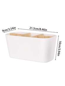 Toothbrush Holders For Bathrooms, Bamboo Tooth Brush Holder With 5 Slots Bathroom Vanity Organizer Countertop For Electric Toothbrushes, Toothpaste, Razors - Multicolor - View 10